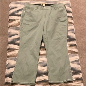 Democracy Green Boot Cut Flare Pants